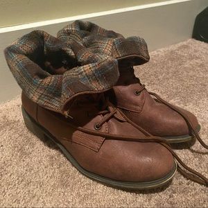 Brown Mudd Ankle Boots